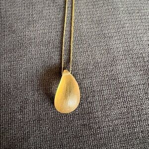 Alexis Bittar Gold Dew Drop Pendant Necklace